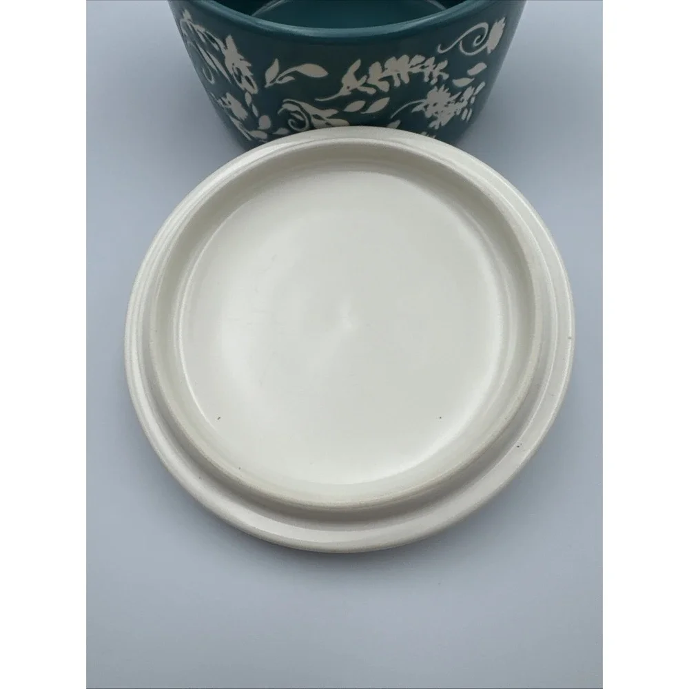 Pioneer Woman Woman Mini Casserole‎ Turquoise Dish w/Lid 14.4 oz